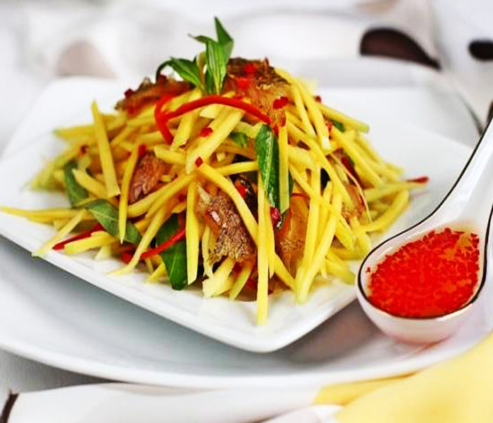 Khô Cá chỉ vàng trộn gỏi Khô Cá chỉ vàng trộn gỏi